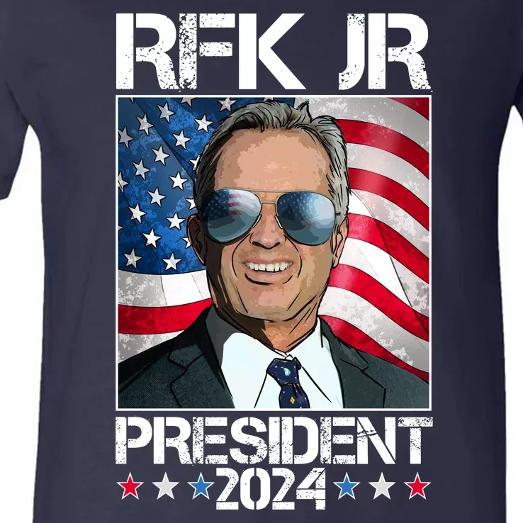 Robert Kennedy Jr For President Rfk Jr 2024 Election V-Neck T-Shirt