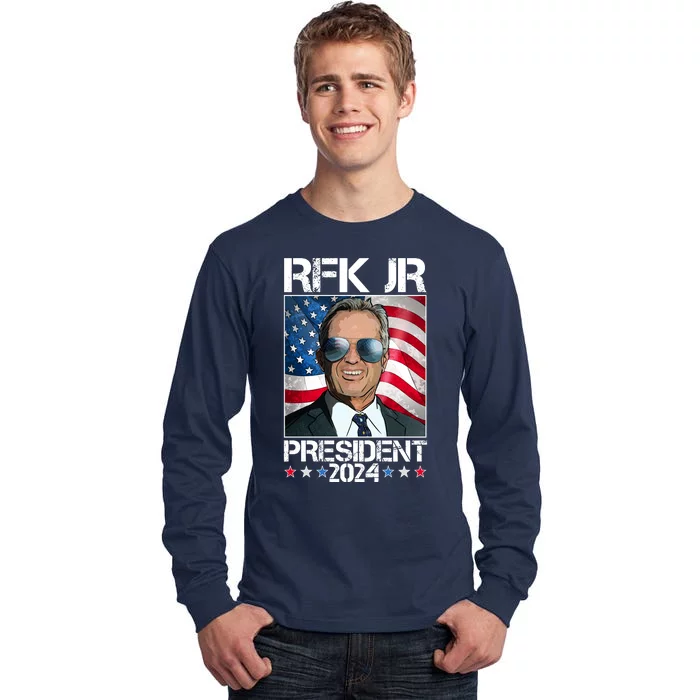 Robert Kennedy Jr For President Rfk Jr 2024 Election Tall Long Sleeve T-Shirt