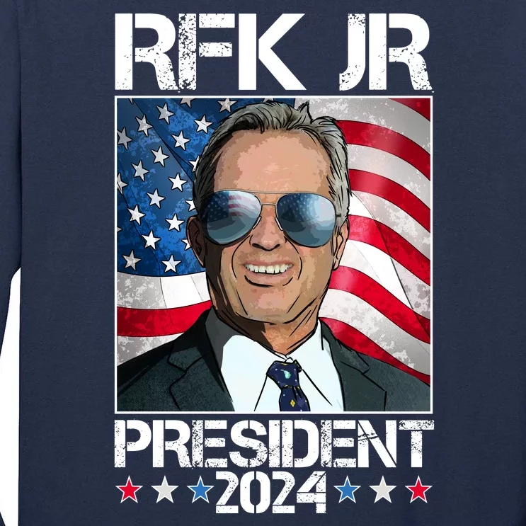 Robert Kennedy Jr For President Rfk Jr 2024 Election Tall Long Sleeve T-Shirt