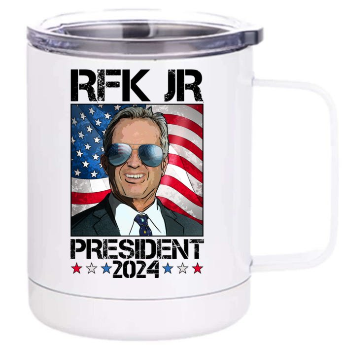 Robert Kennedy Jr For President Rfk Jr 2024 Election Front & Back 12oz Stainless Steel Tumbler Cup