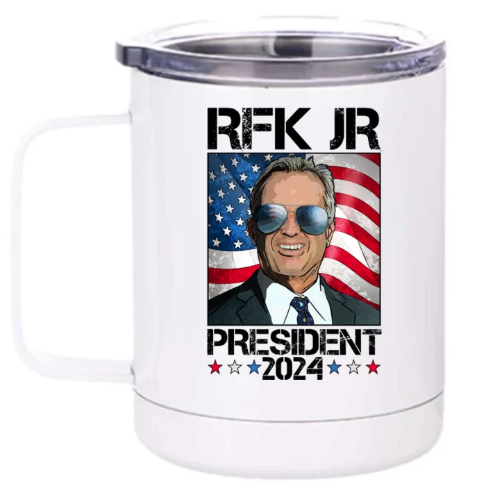 Robert Kennedy Jr For President Rfk Jr 2024 Election Front & Back 12oz Stainless Steel Tumbler Cup