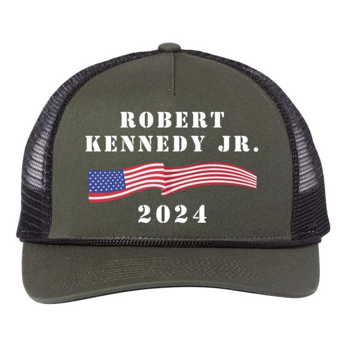 Robert Kennedy Jr 2024 For Presideng Retro Rope Trucker Hat Cap