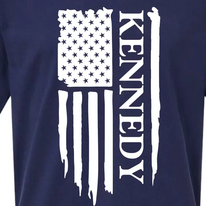 Robert Kennedy Jr. For President 2024 JFK Jr. US Flag Sueded Cloud Jersey T-Shirt