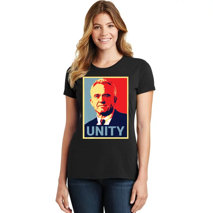 Robert Kennedy Jr. Rfk Jr For Trump Unity 2024 Obama Poster Women's T-Shirt