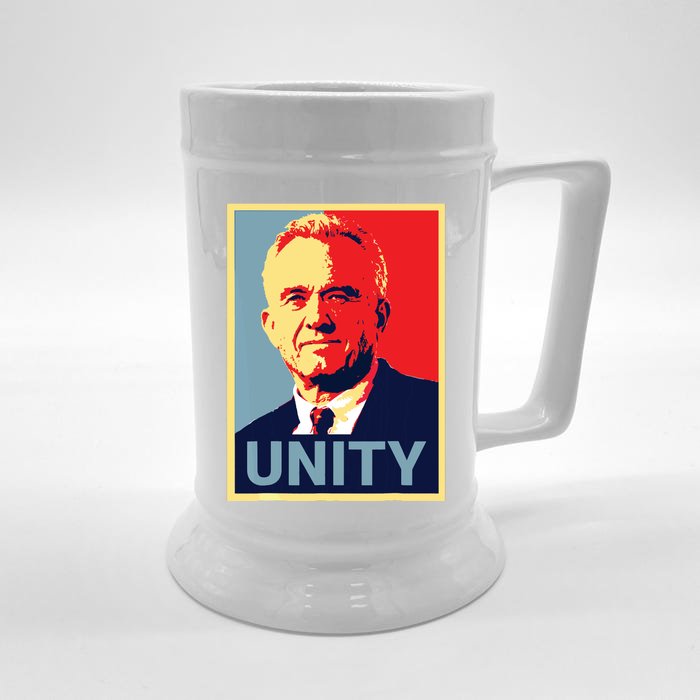 Robert Kennedy Jr. Rfk Jr For Trump Unity 2024 Obama Poster Front & Back Beer Stein