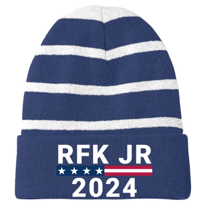 Robert Kennedy Jr. For President 2024 Presidential Election Striped Beanie with Solid Band