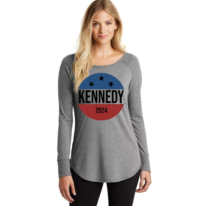 Robert Kennedy Jr 2024 Election Vintage Women's Perfect Tri Tunic Long Sleeve Shirt