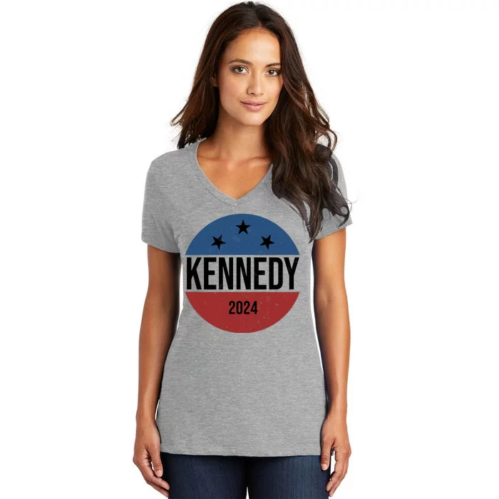 Robert Kennedy Jr 2024 Election Vintage Women's V-Neck T-Shirt