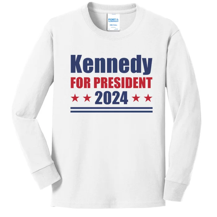 Robert Kennedy Jr. For President RFK JR 2024 Election Kids Long Sleeve Shirt