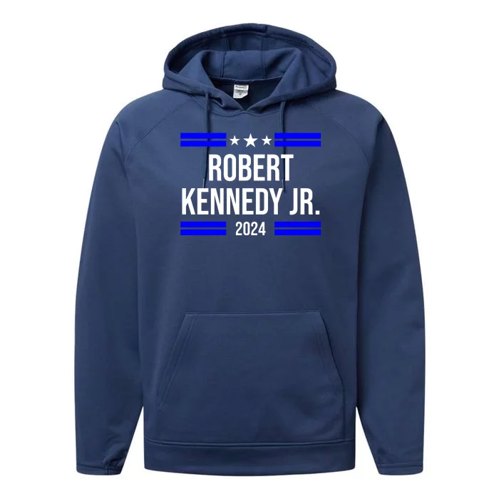 Robert Kennedy Jr For President 2024 Election Performance Fleece Hoodie