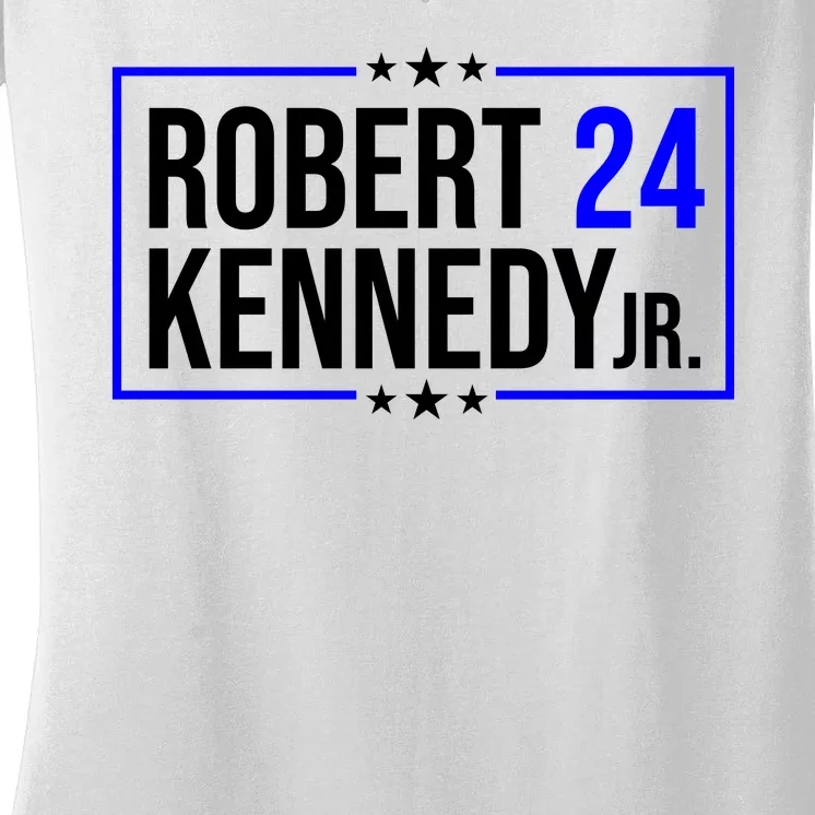 Robert Kennedy Jr 2024 Campaign Women's V-Neck T-Shirt