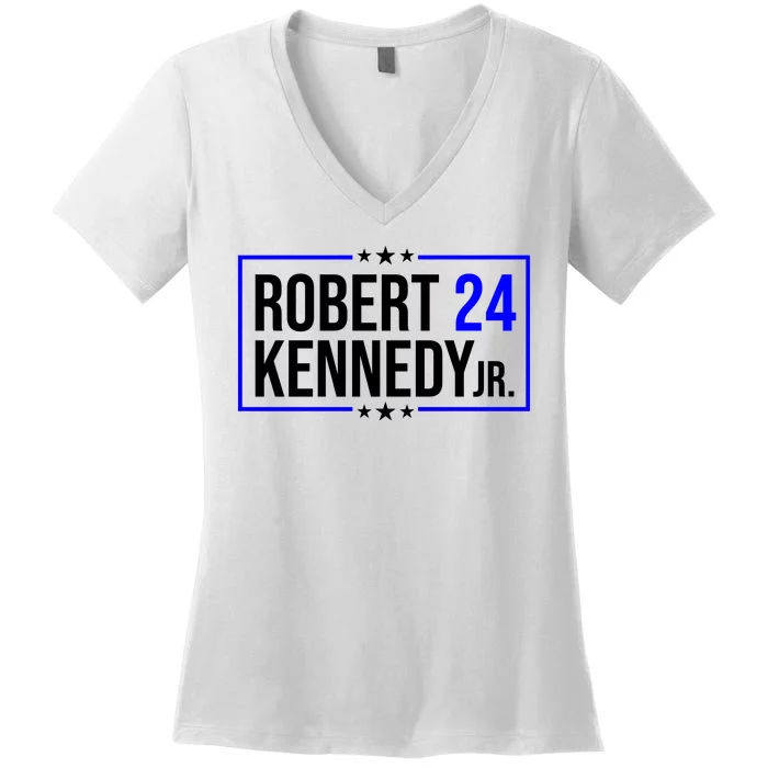 Robert Kennedy Jr 2024 Campaign Women's V-Neck T-Shirt