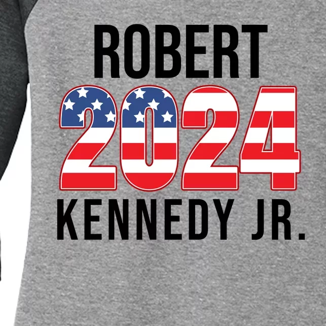 Robert Kennedy Jr For President USA 2024 Women's Tri-Blend 3/4-Sleeve Raglan Shirt