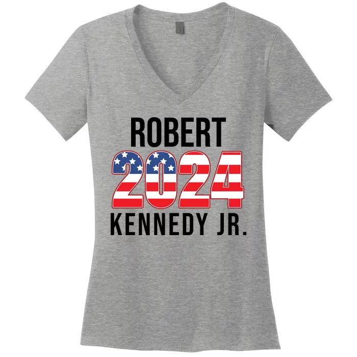 Robert Kennedy Jr For President USA 2024 Women's V-Neck T-Shirt