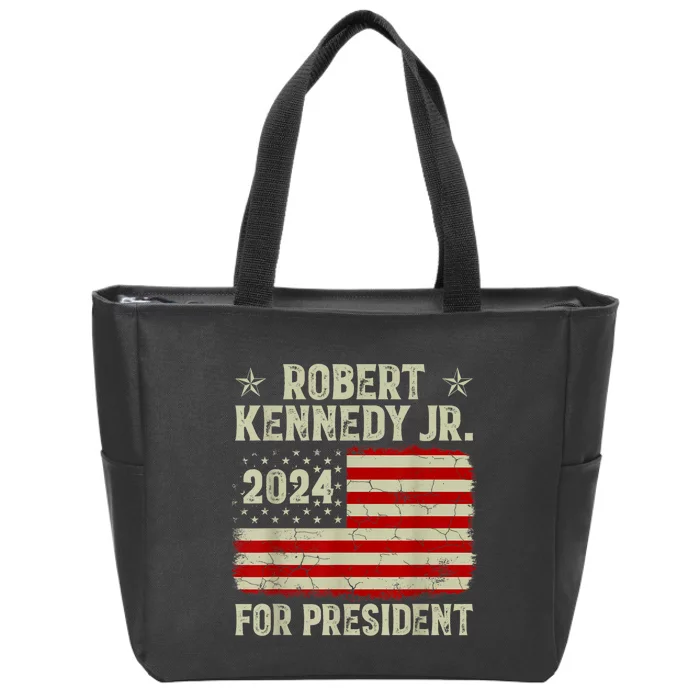 Robert Kennedy Jr. For President RFK JR 2024 Election Zip Tote Bag