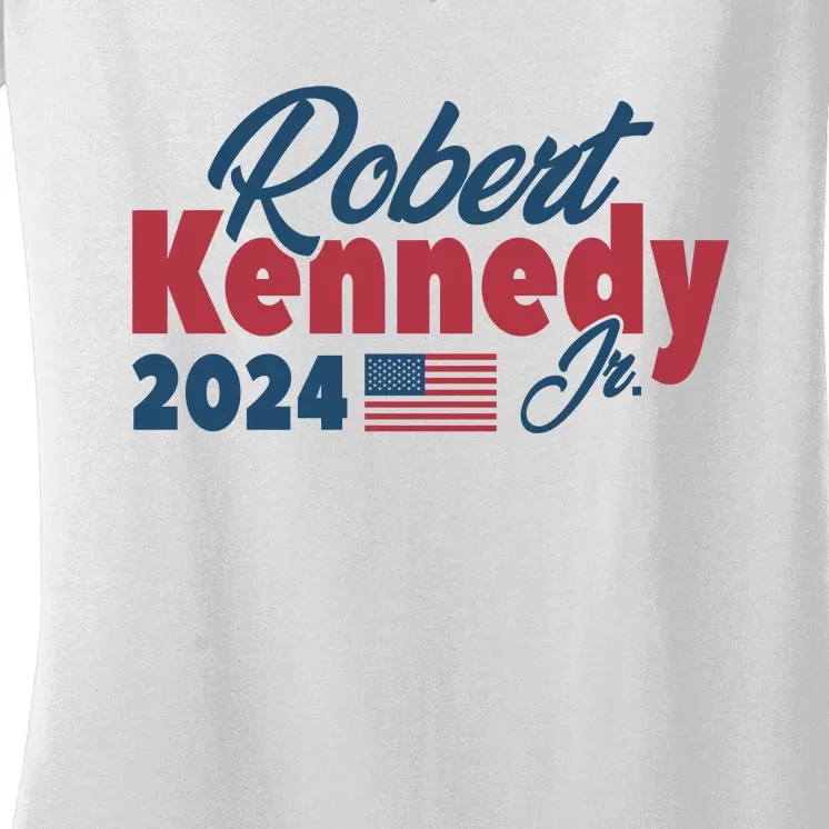 Robert Kennedy Jr. 2024 Election Kennedy For President Women's V-Neck T-Shirt