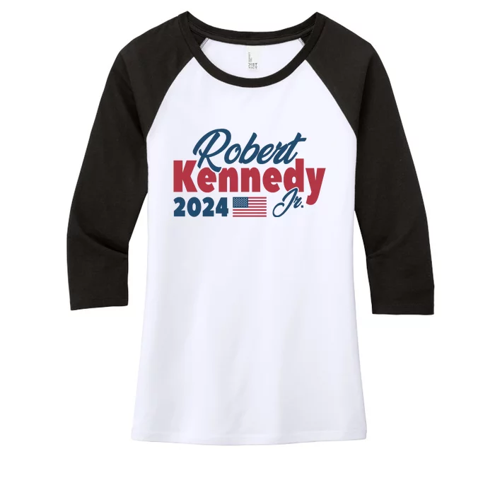 Robert Kennedy Jr. 2024 Election Kennedy For President Women's Tri-Blend 3/4-Sleeve Raglan Shirt