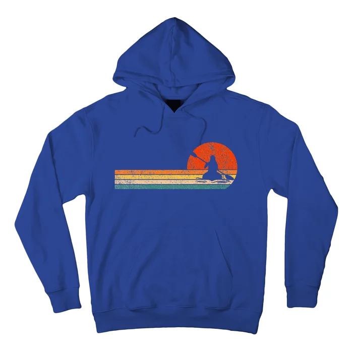 Retro Kayak Kayaking Paddling Hoodie