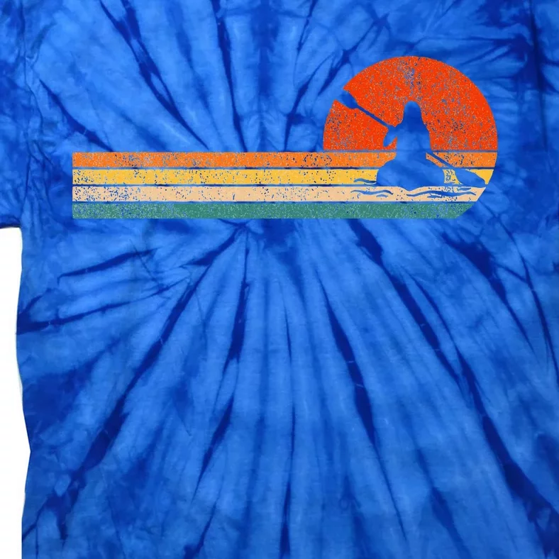 Retro Kayak Kayaking Paddling Tie-Dye T-Shirt