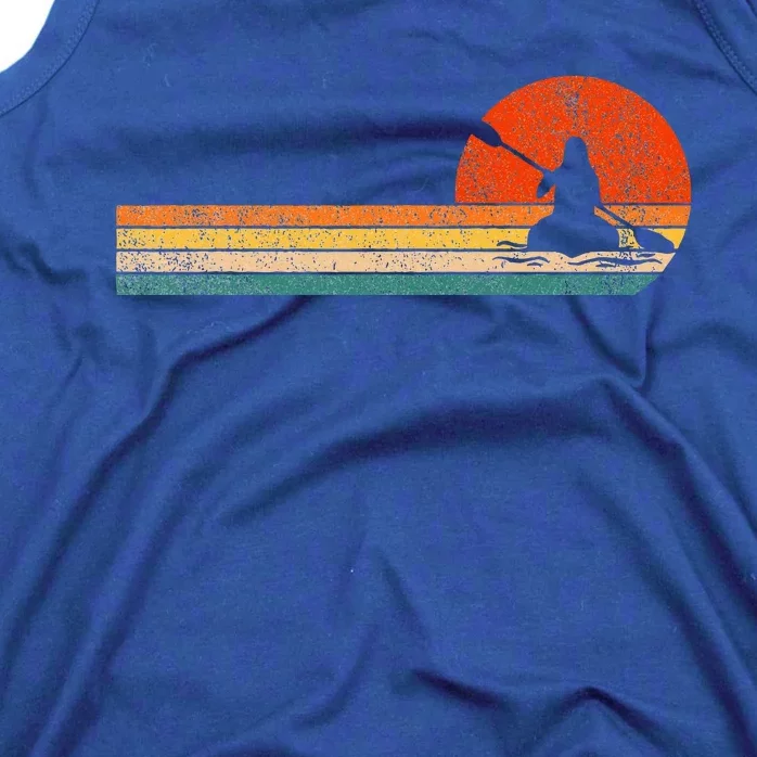 Retro Kayak Kayaking Paddling Tank Top