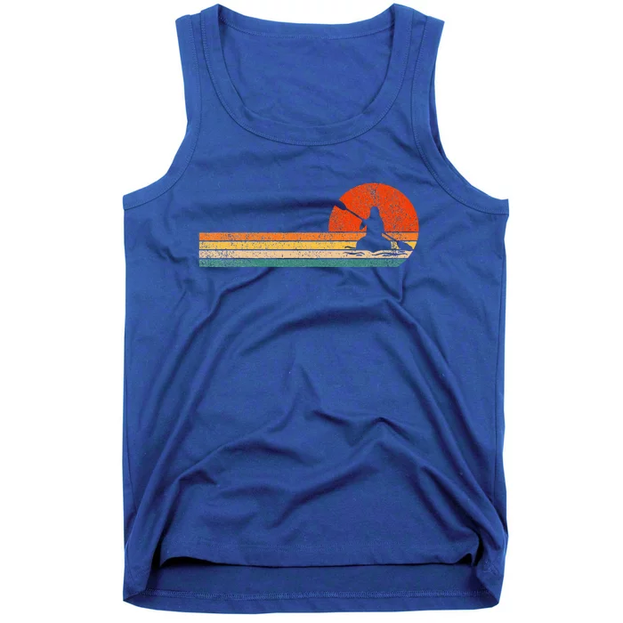 Retro Kayak Kayaking Paddling Tank Top