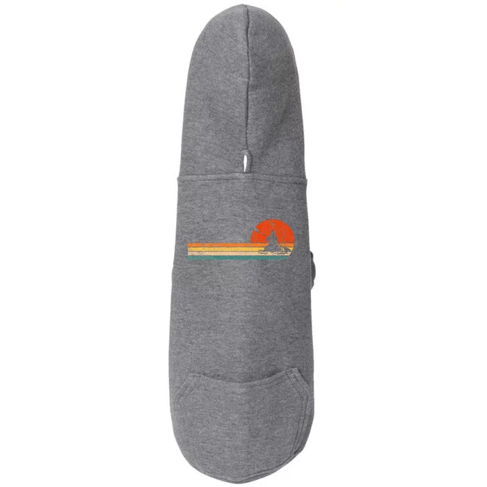 Retro Kayak Kayaking Paddling Doggie 3-End Fleece Hoodie