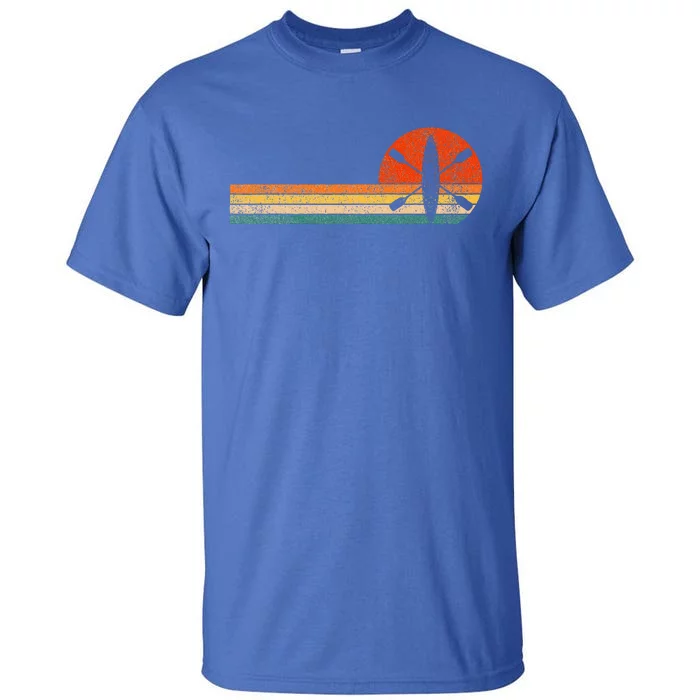 Retro Kayak Kayaking Paddling Tall T-Shirt