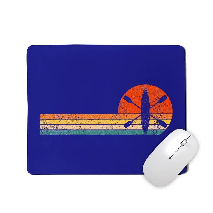 Retro Kayak Kayaking Paddling Mousepad