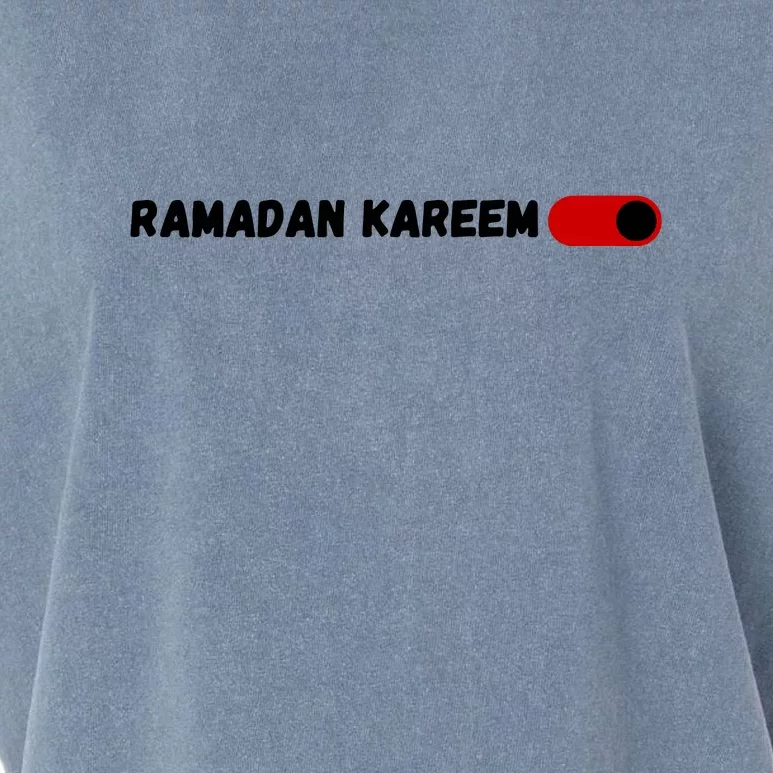 Ramadan Kareem Mubarak Fasting Gift Fasting Mode On Garment-Dyed Women's Muscle Tee