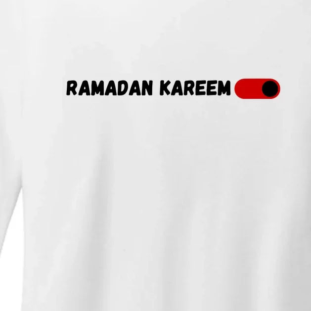 Ramadan Kareem Mubarak Fasting Gift Fasting Mode On Womens CVC Long Sleeve Shirt