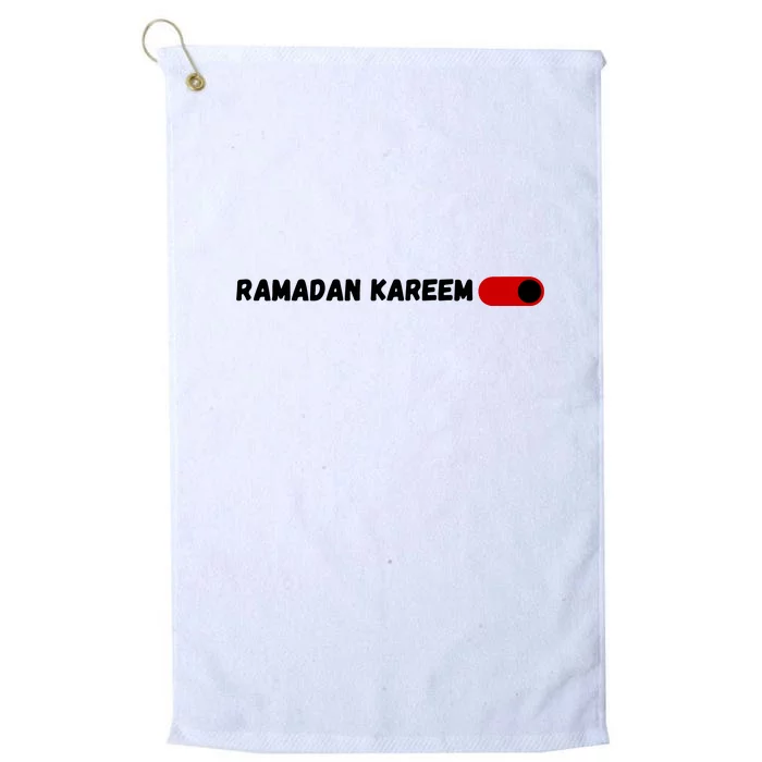 Ramadan Kareem Mubarak Fasting Gift Fasting Mode On Platinum Collection Golf Towel