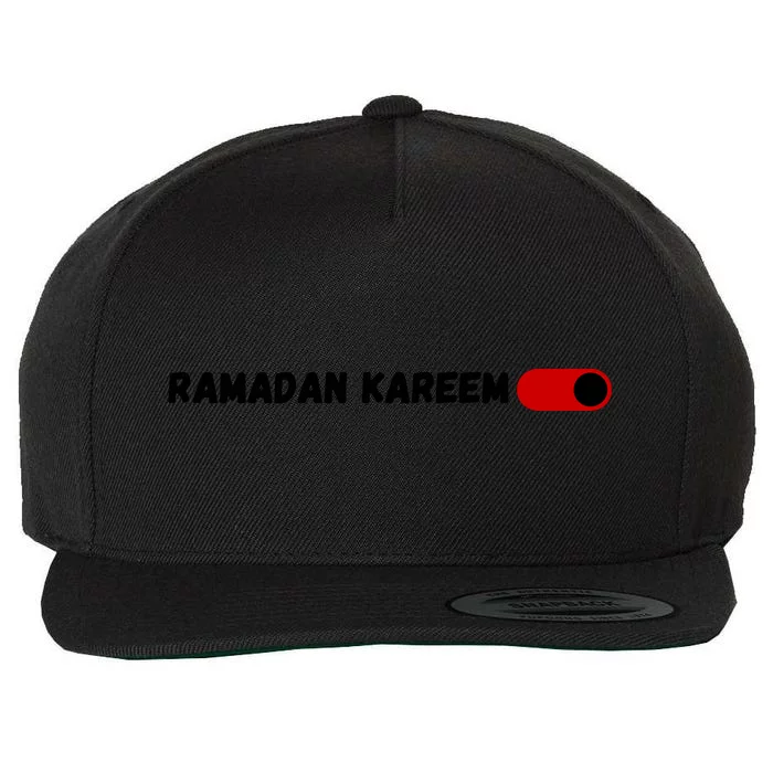 Ramadan Kareem Mubarak Fasting Gift For Ramadan Mubarak Wool Snapback Cap