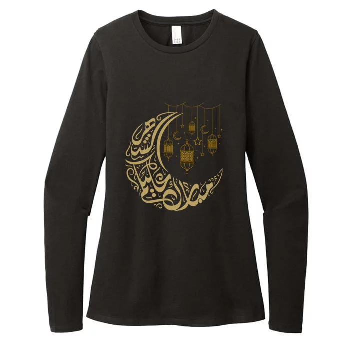 Ramadan Kareem Moon Arabic Gift Womens CVC Long Sleeve Shirt