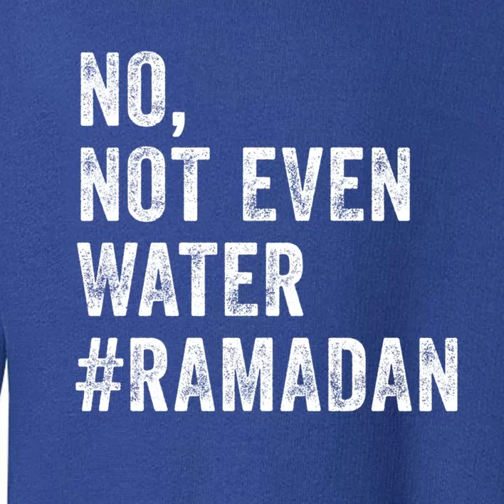 Ramadan Kareem Mubarak No Not Even Water Ramadan Gift Toddler Sweatshirt