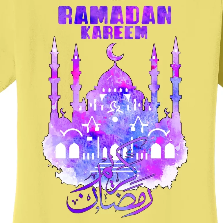 Ramadan Kareem Muslim Fasting Arabic Wording Women's T-Shirt