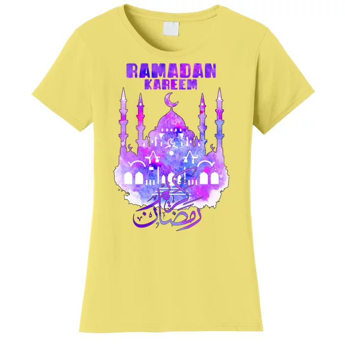 Ramadan Kareem Muslim Fasting Arabic Wording Women's T-Shirt