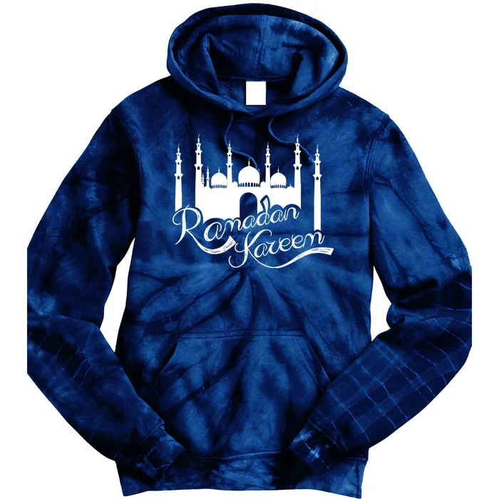 Ramadan Kareem Muslim Fasting With Mosque Art Tie Dye Hoodie