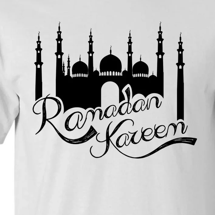 Ramadan Kareem Muslim Fasting With Mosque Art Tall T-Shirt