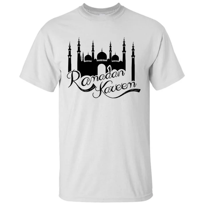 Ramadan Kareem Muslim Fasting With Mosque Art Tall T-Shirt