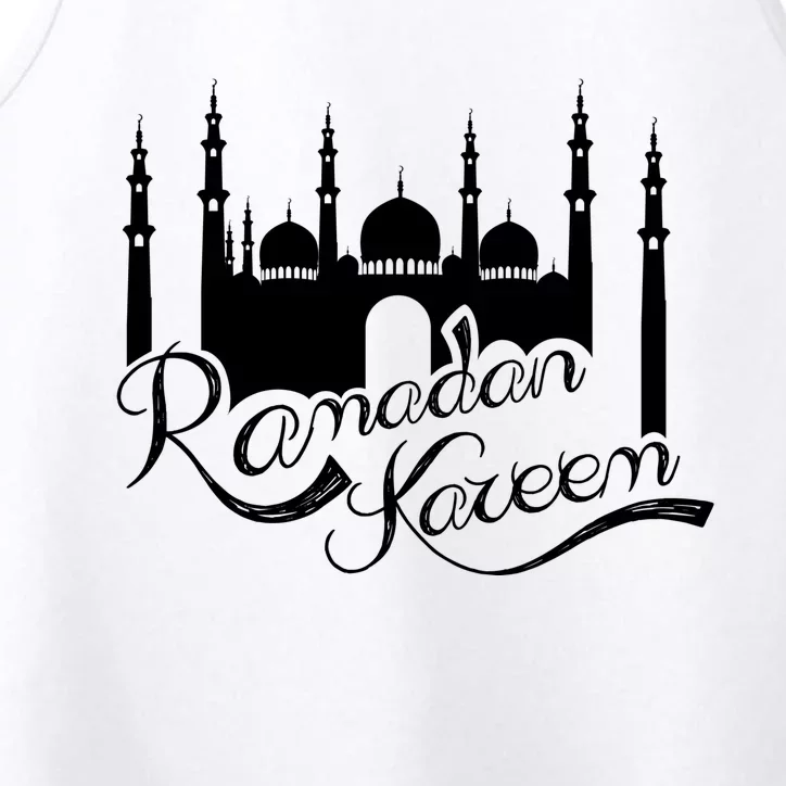 Ramadan Kareem Muslim Fasting With Mosque Art Performance Tank