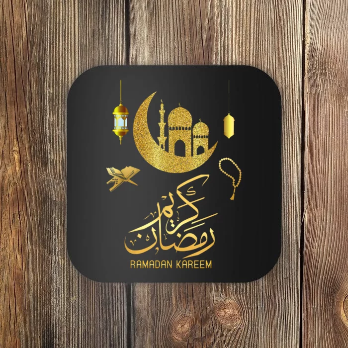 Ramadan Kareem Muslim Fasting Arabic Wording Coaster