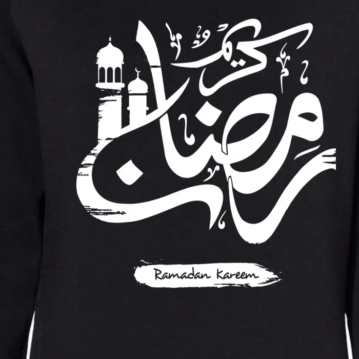 Ramadan Kareem Muslim Fasting Arabic Wording Womens California Wash Sweatshirt