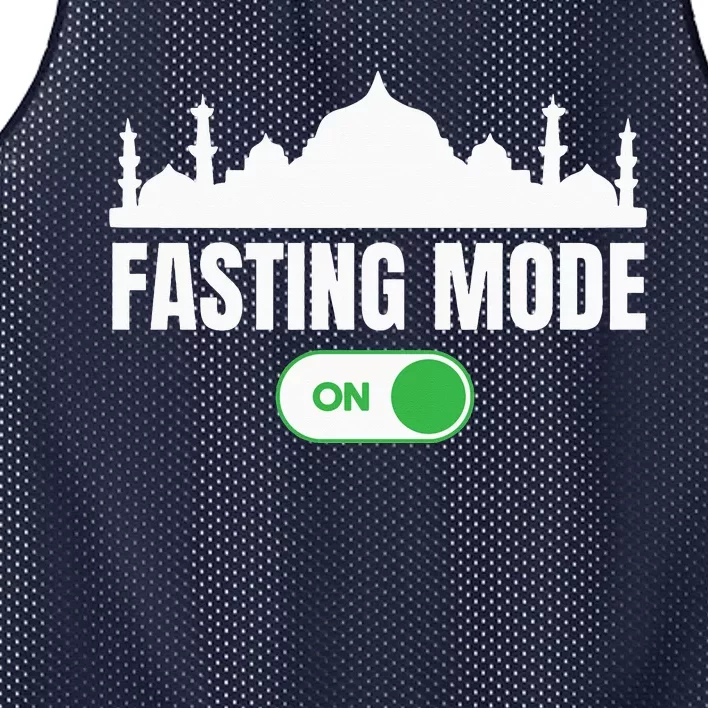 Ramadan Kareem Fasting Mode On Happy Ramadan Mubarak Mesh Reversible Basketball Jersey Tank