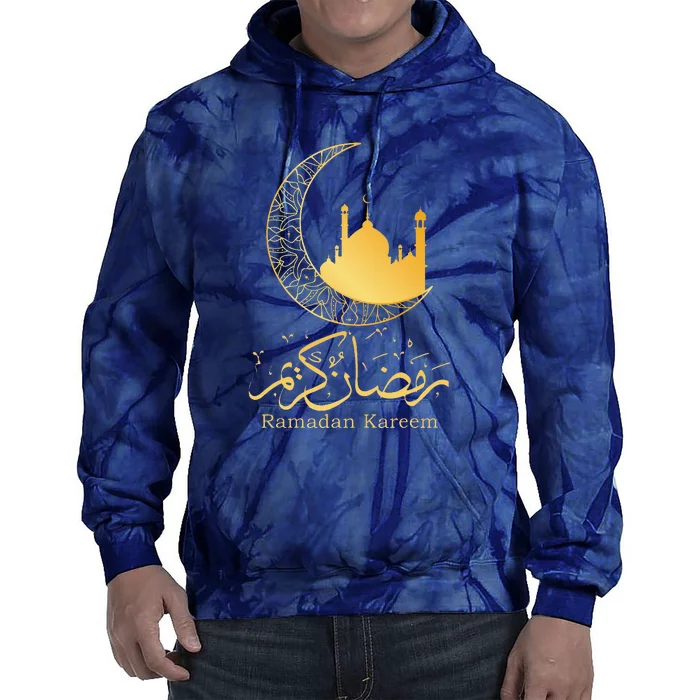 Ramadan Kareem Mubarak Islamic Tie Dye Hoodie