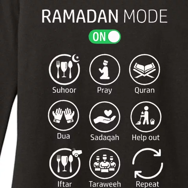 Ramadan Kareem Mubarak Islamic Ramadan Fasting Mode On Womens CVC Long Sleeve Shirt