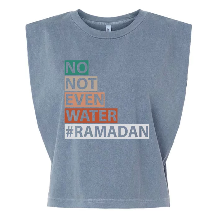 Ramadan Kareem Mubarak Islamic Fasting Muslim Gift Garment-Dyed Women's Muscle Tee