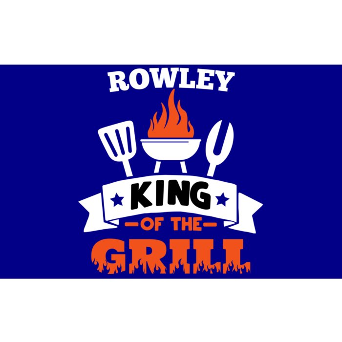 Rowley King Of The Grill Grilling Bbq Chef Master Cooking Gift Bumper Sticker