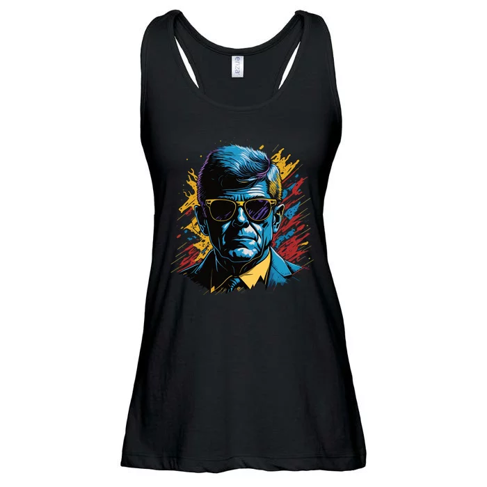 Retro Kennedy Pop 1961 1963 Ladies Essential Flowy Tank