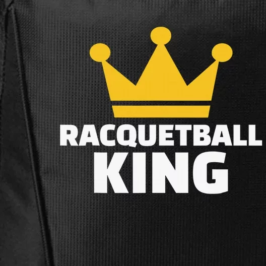 Racquetball King Racket Player Tennis Squash City Backpack