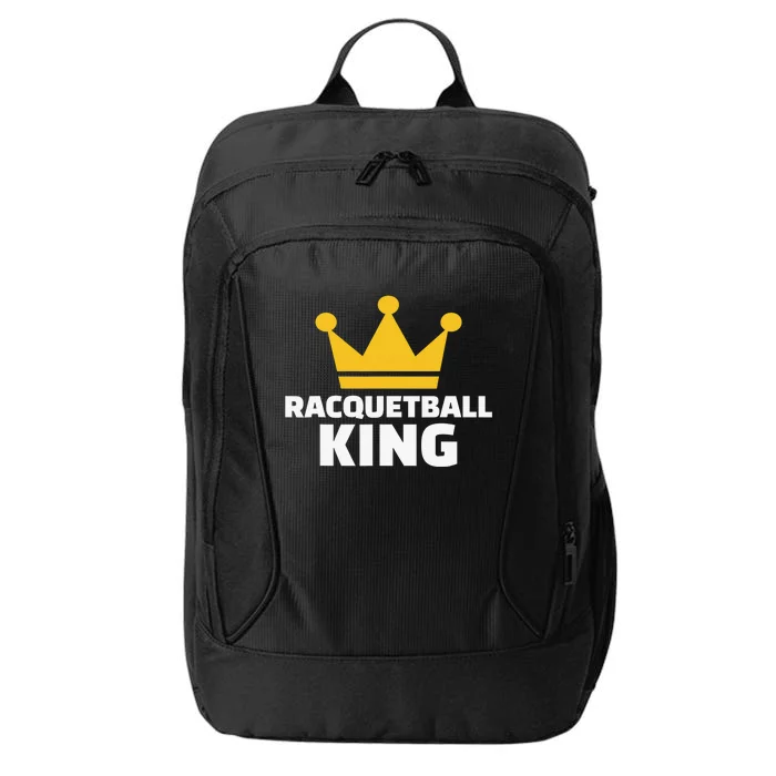 Racquetball King Racket Player Tennis Squash City Backpack